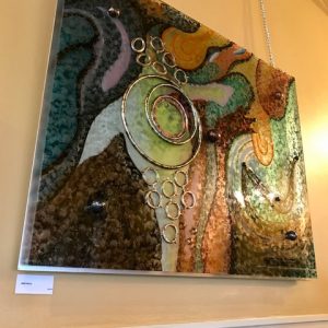 Contemporary Glass Art Wall Decor