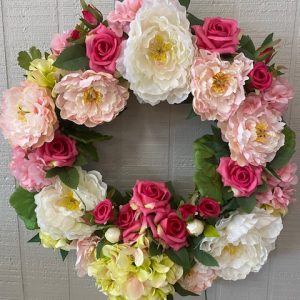 Wreath - Pink Tea Rose